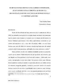 De revolucionario republicano a católico conservador. El mito de Riego en la literatura, el teatro y la historiografía durante la Dictadura de Primo de Rivera y la II República (1923-1936)