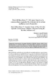 París 68-Barcelona 77. Del mayo francés a la contracultura española: la evolución de la revista Ajoblanco en la Transición 