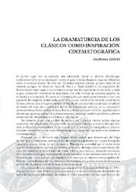 La dramaturgia de los clásicos como inspiración cinematográfica