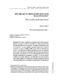 ¿Hay algo que los planes puedan hacer por la teoría del derecho?