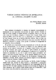 Varias cartas inéditas de Jovellanos al general Joaquín Blake