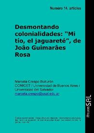 Desmontando colonialidades: “Mi tío, el jaguareté”, de Joâo Guimarães Rosa