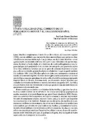 Utopía y realidad en el contexto de un pensamiento: Hostos y el krausismo español