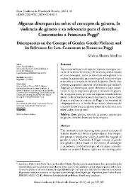 Algunas discrepancias sobre el concepto de género, la violencia de género y su relevancia para el derecho. Comentarios a Francesca Poggi