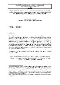 El rostro hipotecado de la emigración: un mercado del crédito desplazado entre los emigrantes compostelanos en Cádiz al final del antiguo régimen (1770-1804)