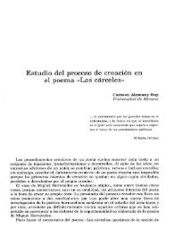 Estudio del proceso de creación en el poema 