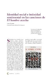 Identidad social e intimidad sentimental en las canciones de 