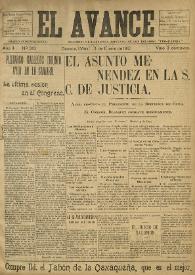 El Avance : diario independiente. Miembro de la prensa asociada de los estados: 