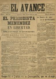 El Avance : diario independiente. Miembro de la prensa asociada de los estados: 