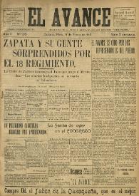 El Avance : diario independiente. Miembro de la prensa asociada de los estados: 