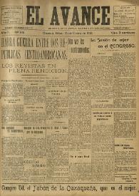 El Avance : diario independiente. Miembro de la prensa asociada de los estados: 