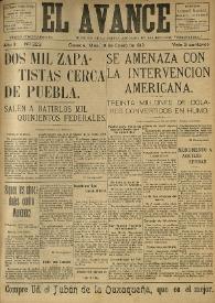 El Avance : diario independiente. Miembro de la prensa asociada de los estados: 