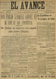 El Avance : diario independiente. Miembro de la prensa asociada de los estados: 