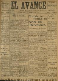 El Avance : diario independiente. Miembro de la prensa asociada de los estados: 