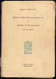 Quién te ha visto y quién te ve y sombra de lo que eras. (Auto sacramental)