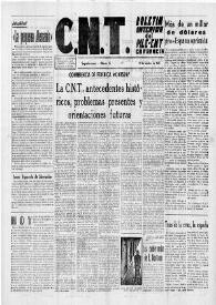 CNT : Boletín Interior del Movimiento Libertario Español en Francia. Segunda época, núm. 25, 18 de septiembre de 1945