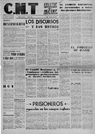 CNT : Boletín Interior del Movimiento Libertario Español en Francia. Segunda época, núm. 32, 10 de noviembre de 1945