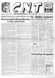 CNT : Boletín Interior del Movimiento Libertario Español en Francia. Segunda época, núm. 62, 8 de junio de 1946