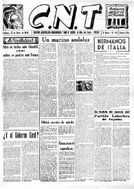 CNT : Boletín Interior del Movimiento Libertario Español en Francia. Segunda época, núm. 64, 22 de junio de 1946