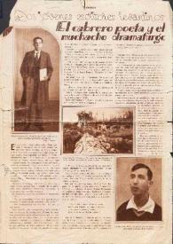 Dos jóvenes escritores levantinos. El cabrero poeta y el muchacho dramaturgo