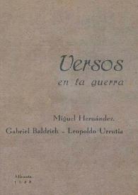 Versos en la guerra