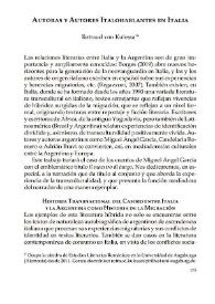 Autoras y autores Italohablantes en Italia