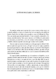 Antonio Machado, de todos