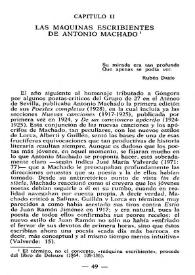 Las máquinas escribientes de Antonio Machado