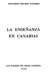 La enseñanza en Canarias