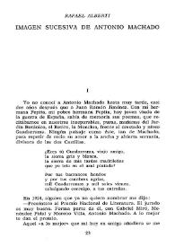 Imagen sucesiva de Antonio Machado