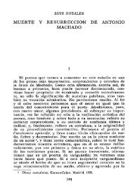 Muerte y resurrección de Antonio Machado