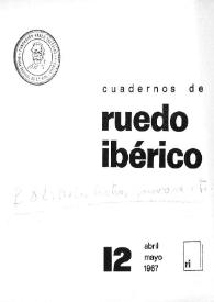 Cuadernos de Ruedo Ibérico. Núm. 12, abril-mayo 1967