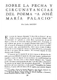 Sobre la fecha y circunstancias del poema 