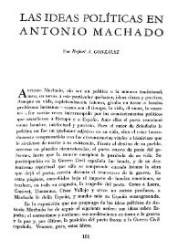 Las ideas políticas en Antonio Machado