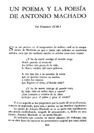 Un poema y la poesía de Antonio Machado