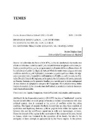 Despojos despojados. Los intentos de repatriación de los restos de Antonio Machado durante el franquismo