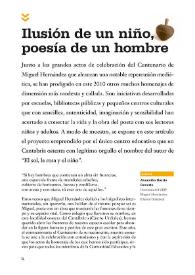 Ilusión de un niño, poesía de un hombre