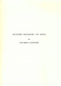 Antonio Machado, en Soria