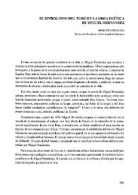 El simbolismo del toro en la obra poética de Miguel Hernández