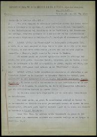 Nota resumen de prensa de la unidad de Agencias Extranjeras de los Servicios Informativos de la Dirección General de Prensa. Ministerio de Información y Turismo, 11 de mayo de 1967