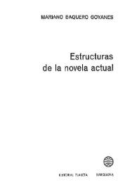 Estructuras de la novela actual