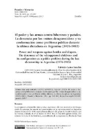 El poder y las armas contra biberones y pañales. La denuncia por los 