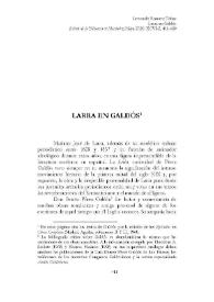 Larra en Galdós