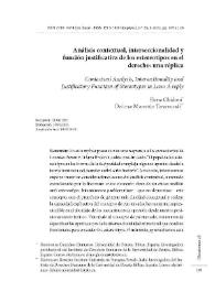 Análisis contextual, interseccionalidad y función justificativa de los estereotipos en el derecho: una réplica 