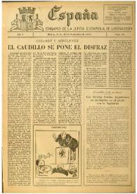 España : Órgano de la Junta Española de Liberación. Año I, núm. 33, 16 de septiembre de 1944