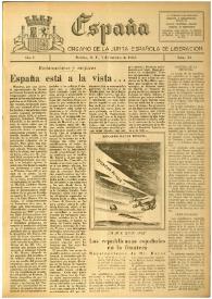 España : Órgano de la Junta Española de Liberación. Año I, núm. 36, 7 de octubre de 1944