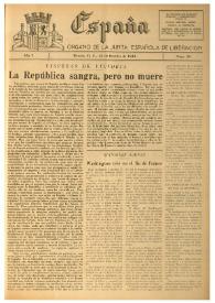 España : Órgano de la Junta Española de Liberación. Año I, núm. 39, 28 de octubre de 1944