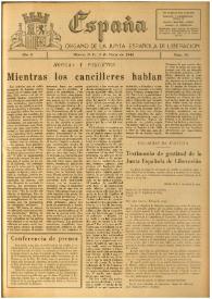 España : Órgano de la Junta Española de Liberación. Año II, núm. 56, 3 de marzo de 1945