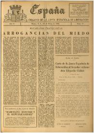 España : Órgano de la Junta Española de Liberación. Año II, núm. 57, 10 de marzo de 1945