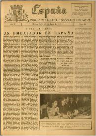 España : Órgano de la Junta Española de Liberación. Año II, núm. 58, 17 de marzo de 1945